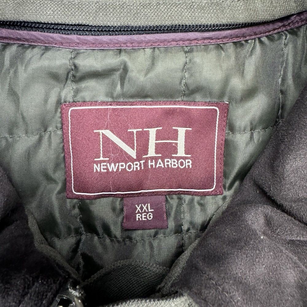 Newport Harbor Men's 2XL Chore Jacket Army Green Barn Canvas Ranch Zip Out Liner - Picture 3 of 9